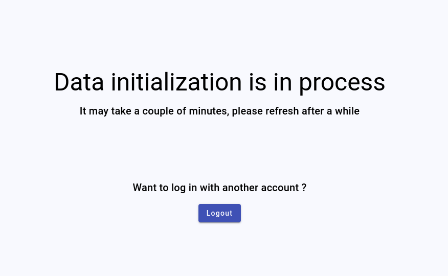 Data Initialization